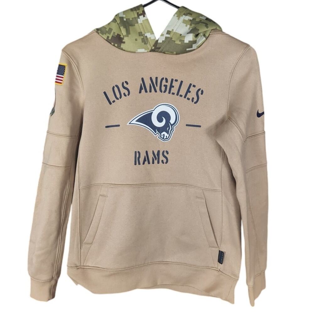 Los Angeles Rams Nike Salute to Service hoodie youth medium